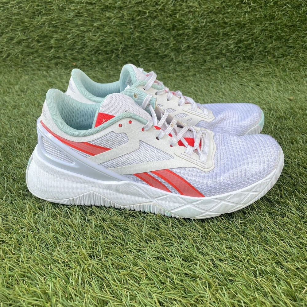 Reebok Nanoflex TR Women’s Size 6 White Orange Running Sneakers GX0187